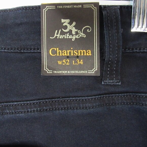 34 Heritage - Charisma Dark Wash Jeans - 52 x 34 - Picture 7 of 10